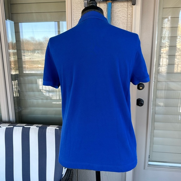 LACOSTE 🐊 Men’s All Cotton ‘Union Jack’ Pique Knit Shirt - Size EU6/US Large - Picture 8 of 12